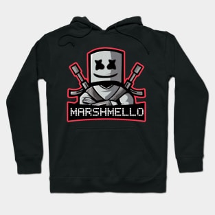 Marshmello hoodie orange black sales